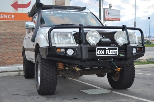 Black Toyota 4x4 With Deluxe Protector Bar